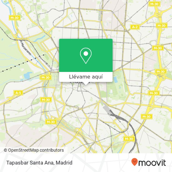 Mapa Tapasbar Santa Ana