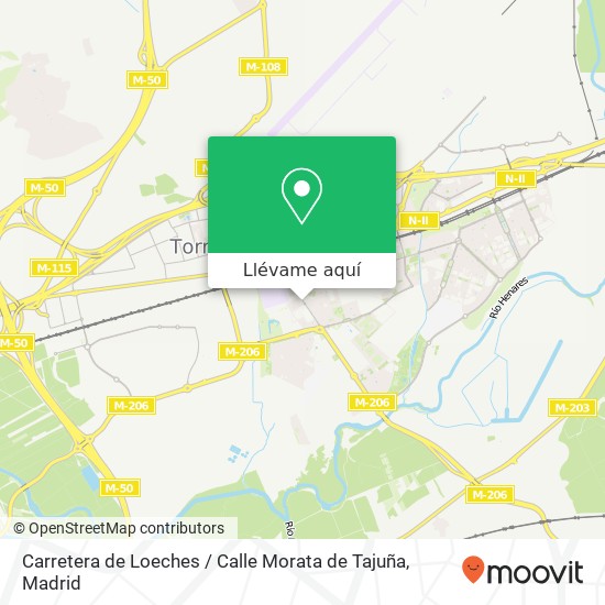 Mapa Carretera de Loeches / Calle Morata de Tajuña