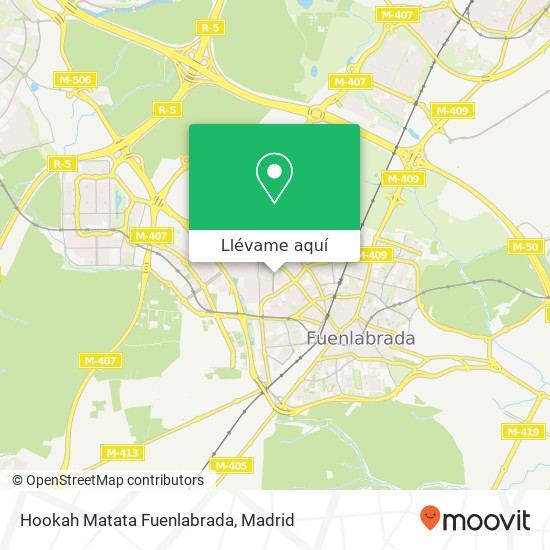 Mapa Hookah Matata Fuenlabrada