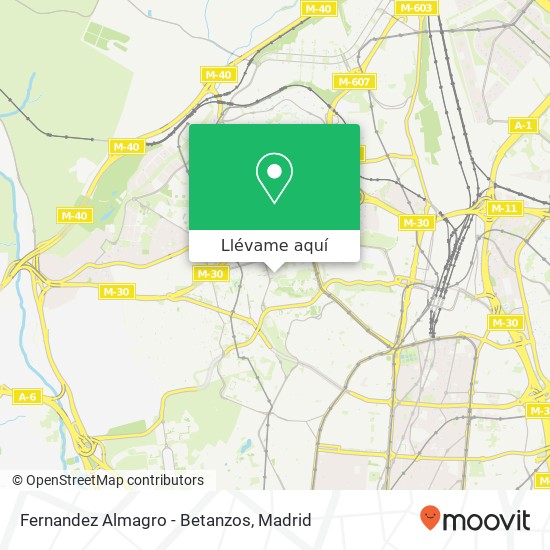 Mapa Fernandez Almagro - Betanzos