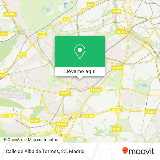 Mapa Calle de Alba de Tormes, 23