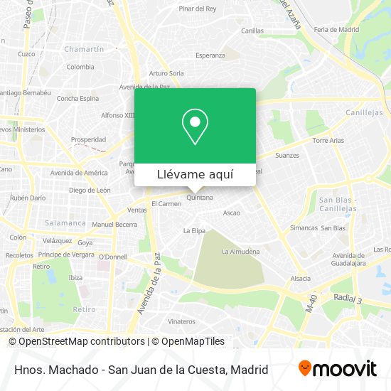Mapa Hnos. Machado - San Juan de la Cuesta