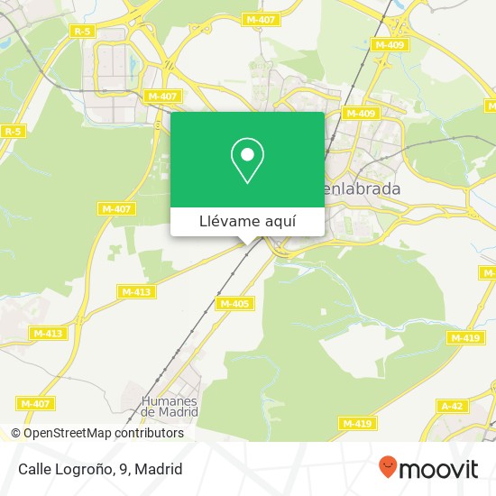 Mapa Calle Logroño, 9