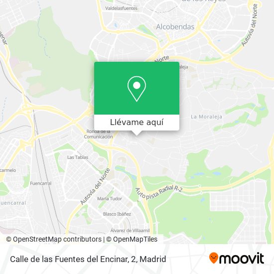 Mapa Calle de las Fuentes del Encinar, 2
