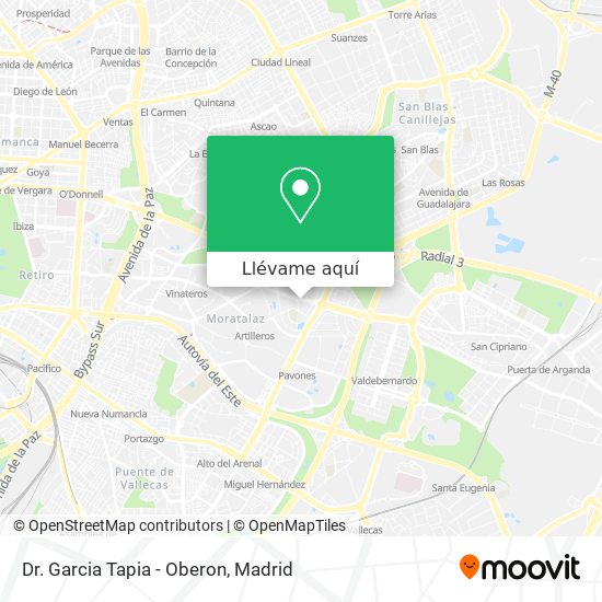 Mapa Dr. Garcia Tapia - Oberon
