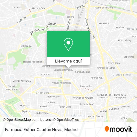 Mapa Farmacia Esther Capitán Hevia