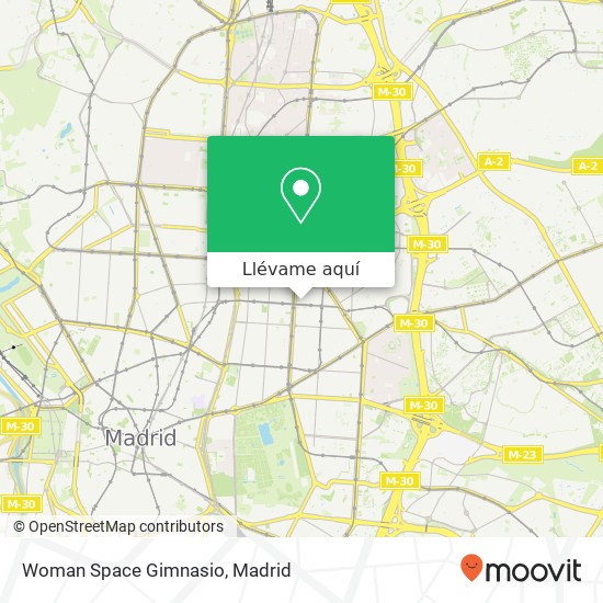 Mapa Woman Space Gimnasio