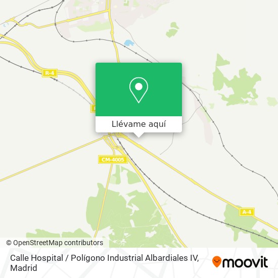 Mapa Calle Hospital / Polígono Industrial Albardiales IV
