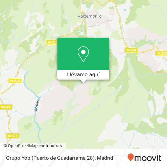 Mapa Grupo Yob (Puerto de Guadarrama 28)