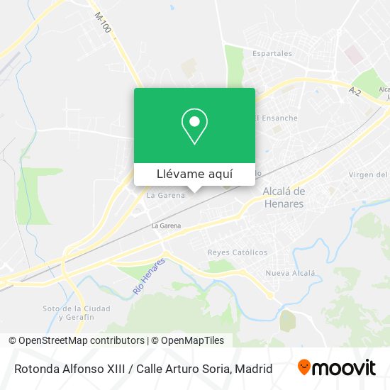 Mapa Rotonda Alfonso XIII / Calle Arturo Soria