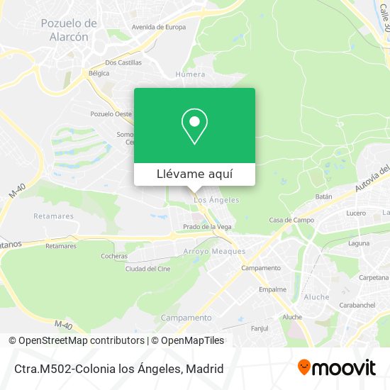 Mapa Ctra.M502-Colonia los Ángeles