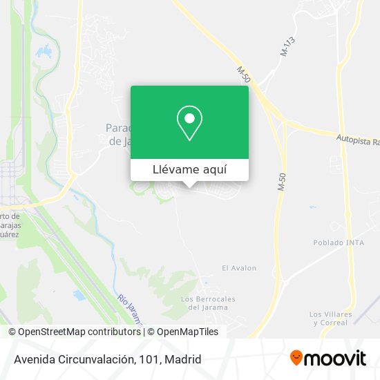 Mapa Avenida Circunvalación, 101