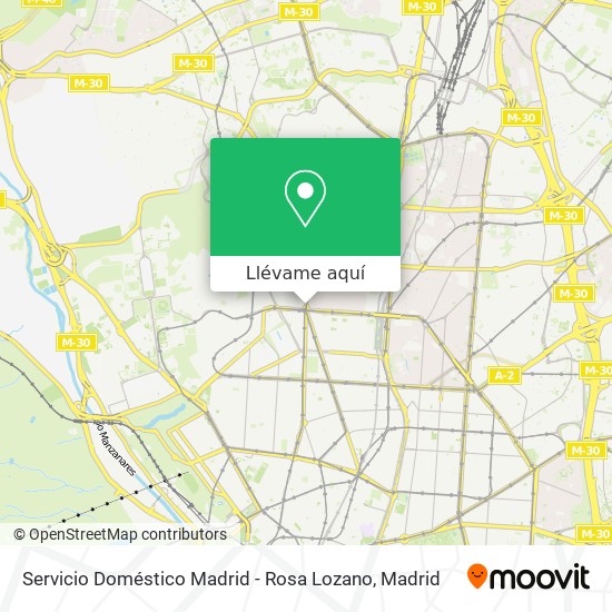 Mapa Servicio Doméstico Madrid - Rosa Lozano