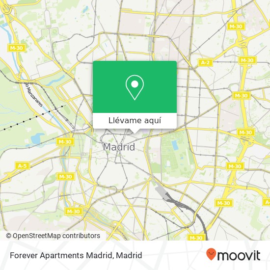 Mapa Forever Apartments Madrid