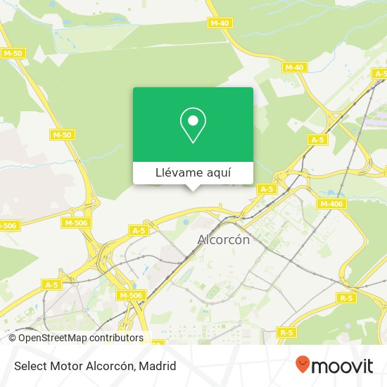 Mapa Select Motor Alcorcón