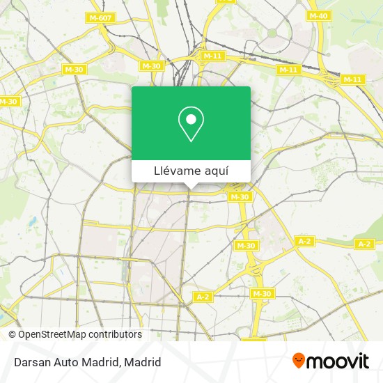 Mapa Darsan Auto Madrid