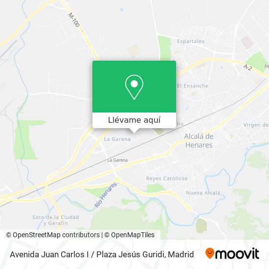 Mapa Avenida Juan Carlos I / Plaza Jesús Guridi