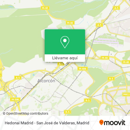 Mapa Hedonai Madrid - San José de Valderas