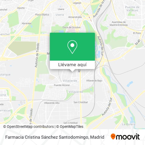 Mapa Farmacia Cristina Sánchez Santodomingo