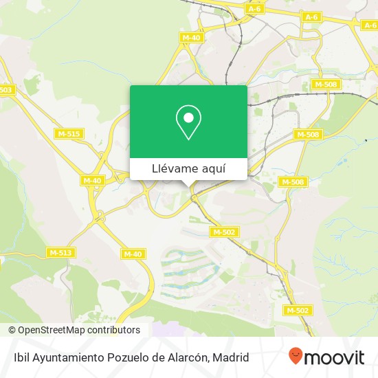 Mapa Ibil Ayuntamiento Pozuelo de Alarcón