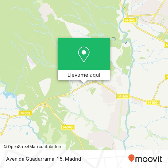 Mapa Avenida Guadarrama, 15