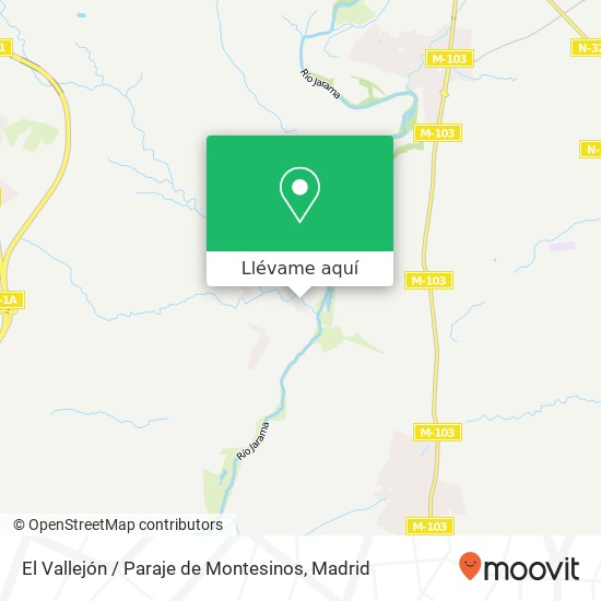 Mapa El Vallejón / Paraje de Montesinos