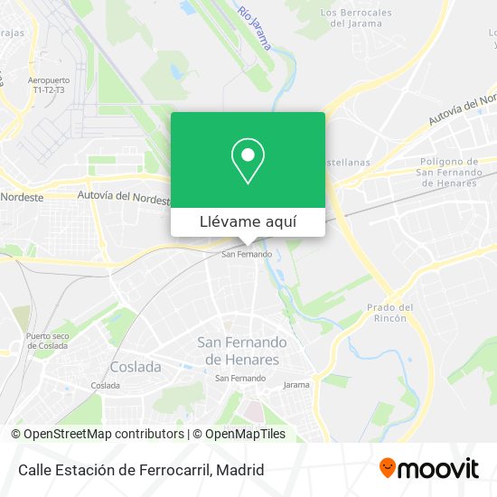 Mapa Calle Estación de Ferrocarril