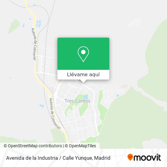Mapa Avenida de la Industria / Calle Yunque