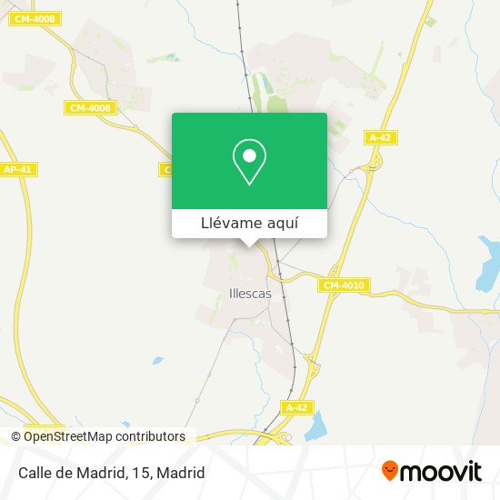 Mapa Calle de Madrid, 15