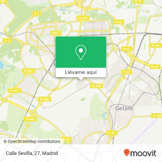 Mapa Calle Sevilla, 27