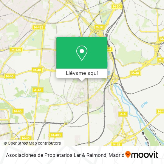 Mapa Asociaciones de Propietarios Lar & Raimond
