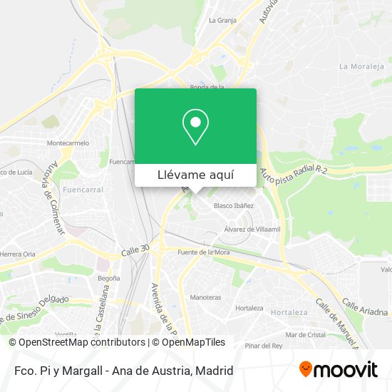 Mapa Fco. Pi y Margall - Ana de Austria