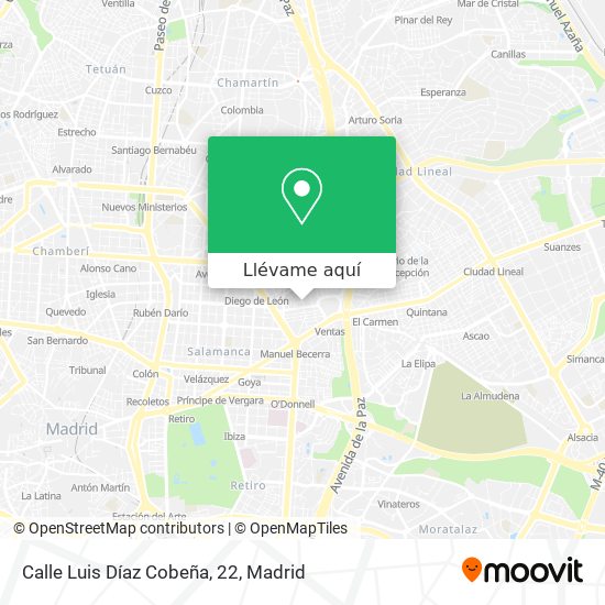 Mapa Calle Luis Díaz Cobeña, 22