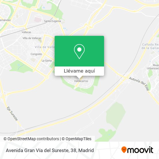 Mapa Avenida Gran Vía del Sureste, 38