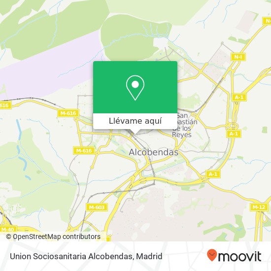 Mapa Union Sociosanitaria Alcobendas