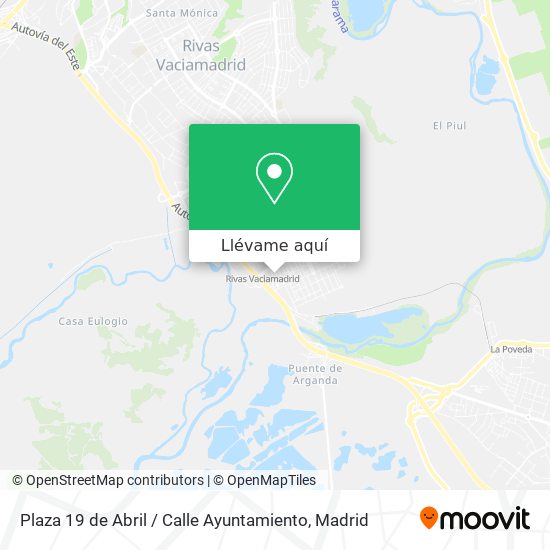 Mapa Plaza 19 de Abril / Calle Ayuntamiento