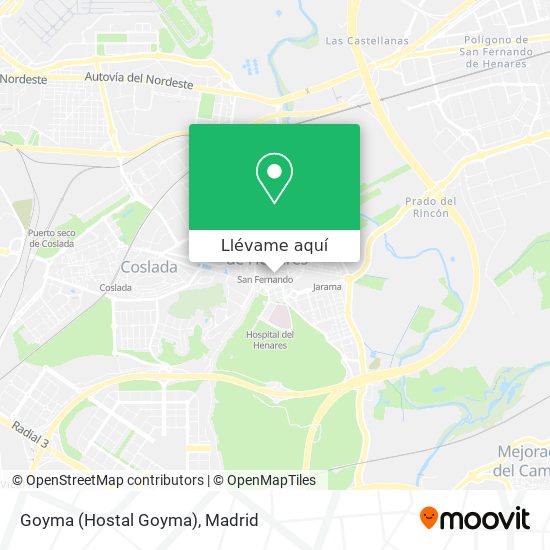 Mapa Goyma (Hostal Goyma)