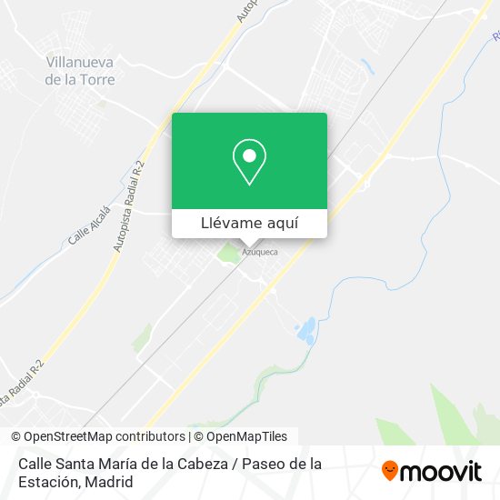Mapa Calle Santa María de la Cabeza / Paseo de la Estación