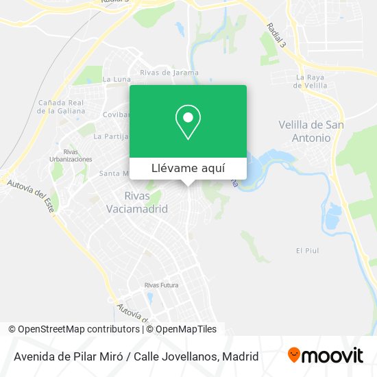 Mapa Avenida de Pilar Miró / Calle Jovellanos