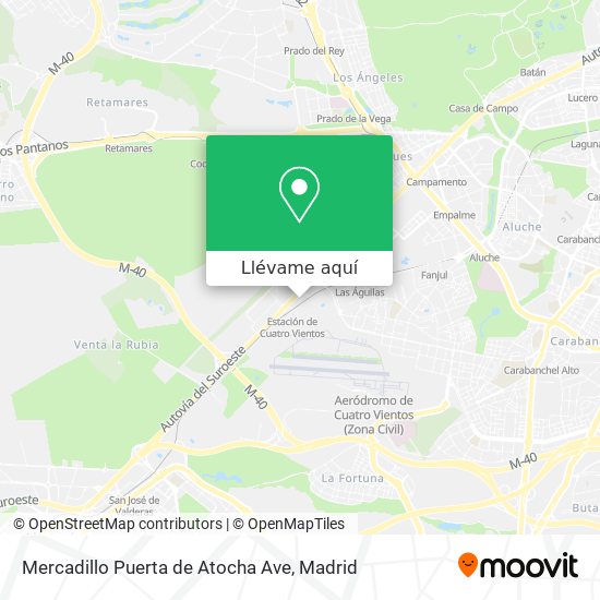 Mapa Mercadillo Puerta de Atocha Ave