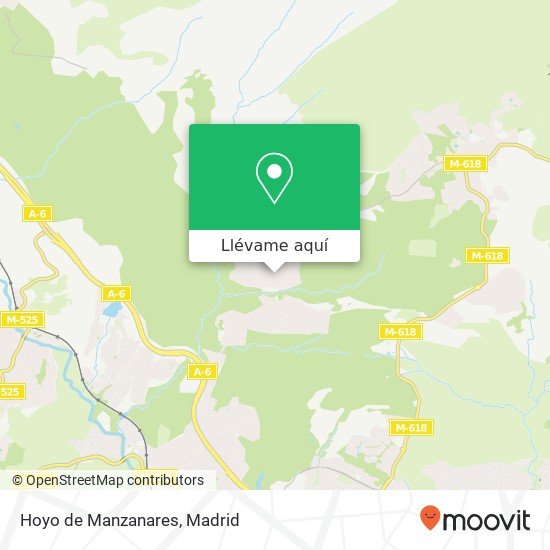 Mapa Hoyo de Manzanares