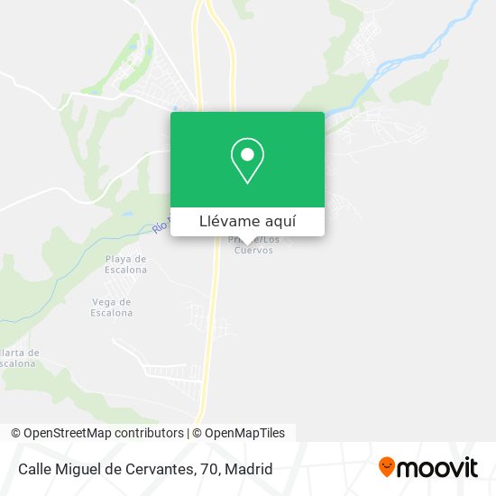 Mapa Calle Miguel de Cervantes, 70