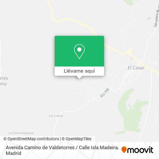 Mapa Avenida Camino de Valdetorres / Calle Isla Madeira