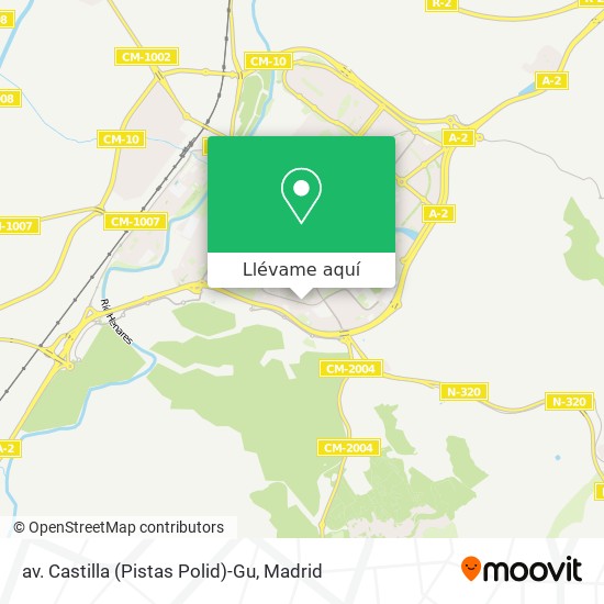 Mapa av. Castilla (Pistas Polid)-Gu