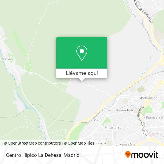 Mapa Centro Hipico La Dehesa