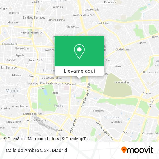 Mapa Calle de Ambrós, 34