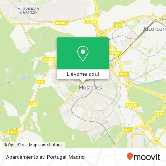 Mapa Aparcamiento av. Portugal