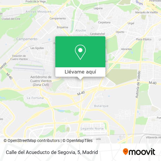Mapa Calle del Acueducto de Segovia, 5