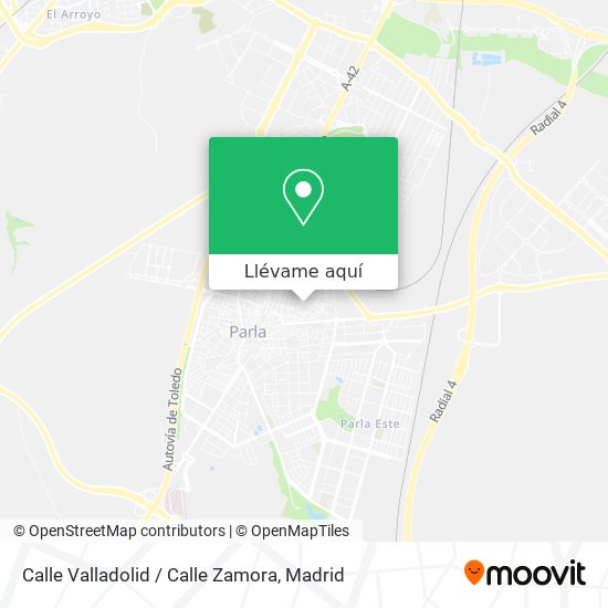 Mapa Calle Valladolid / Calle Zamora