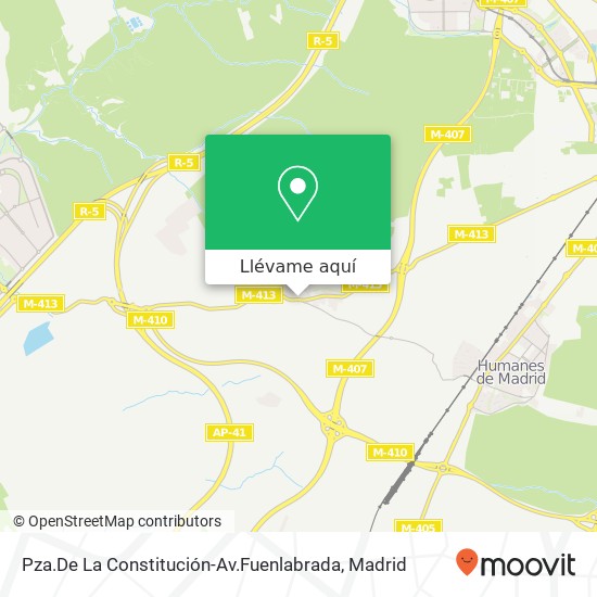 Mapa Pza.De La Constitución-Av.Fuenlabrada